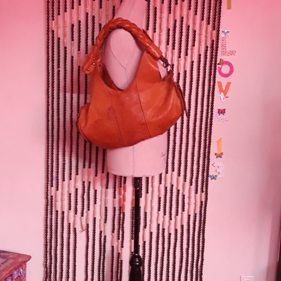 Leather purse, needs repairs, light brown - Picture 10 of 12